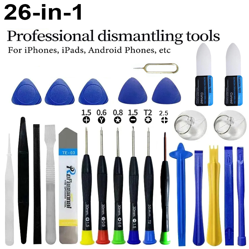 Phone Opening Tool - Kit de Ferramentas Profissional 26 em