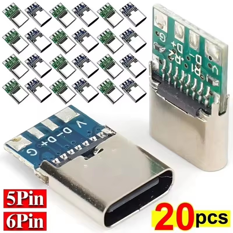 Pcb Holder Clamp - 1-20 Peças Conectores Fêmea Tipo C
